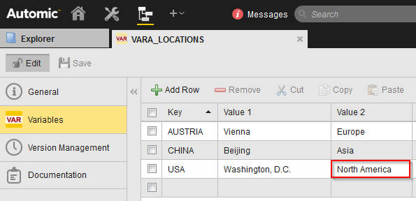 VARA_LOCATIONS has 3 keys and 2 columns.
